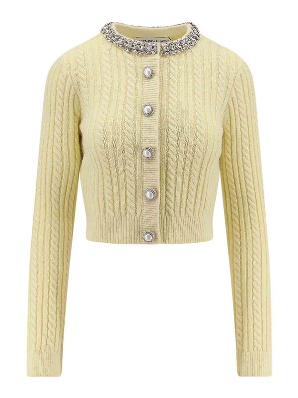 Self Portrait Cardigan - Jaune