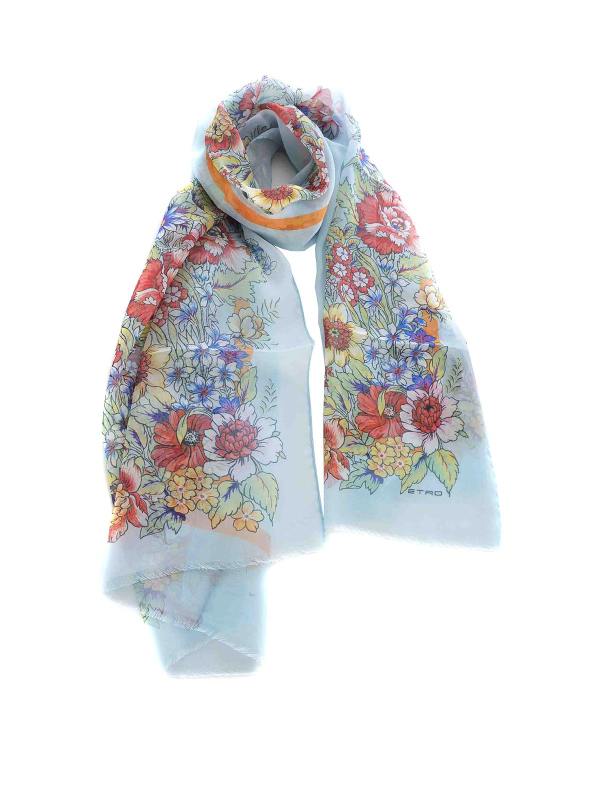 Etro Écharpe - Bleu Clair