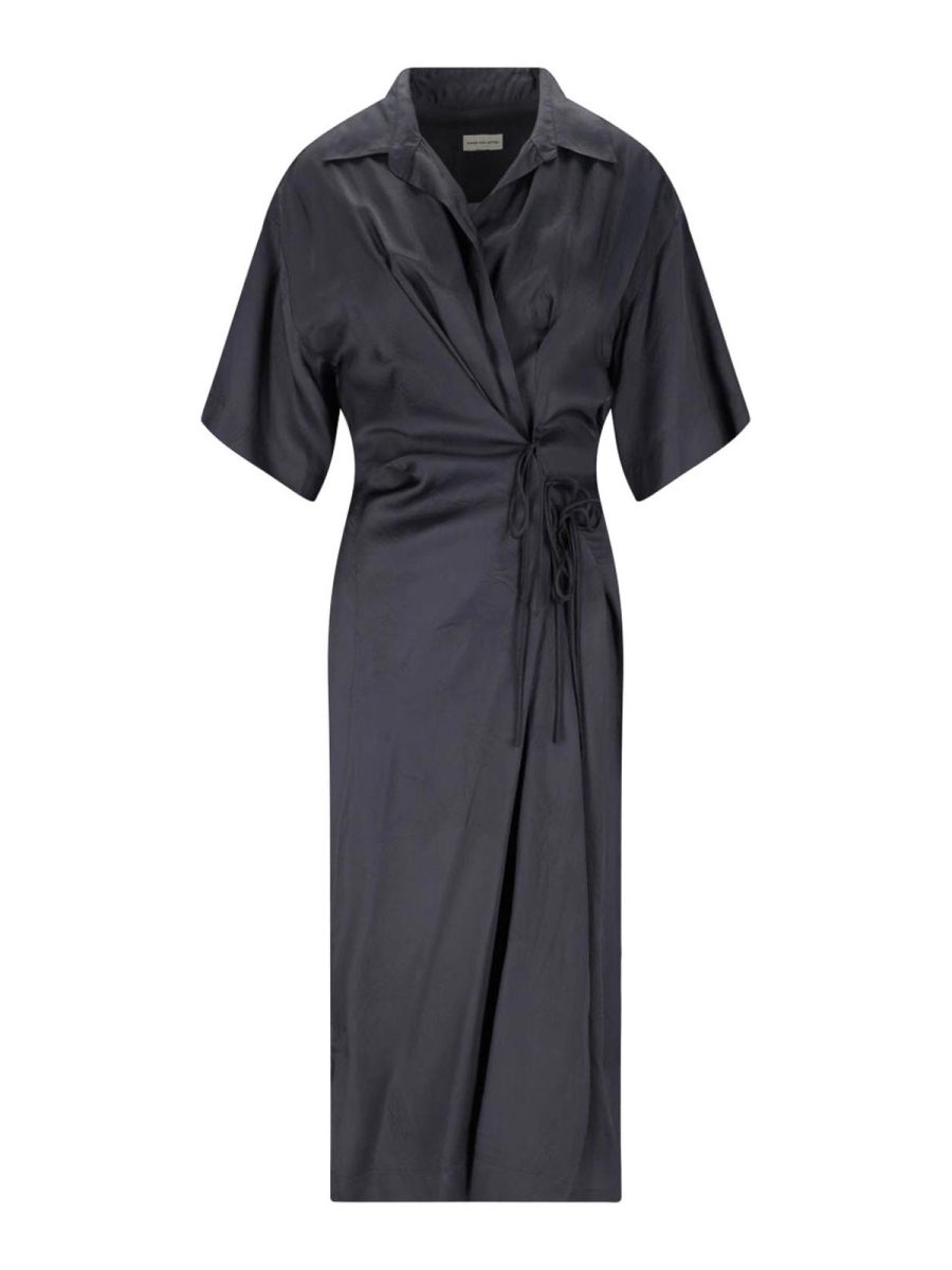 Dries Van Noten Maxi Robe - Gris