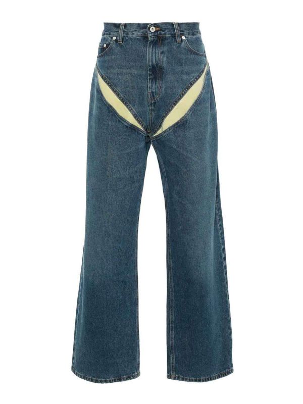 Y/Project Jean Bootcut - Bleu