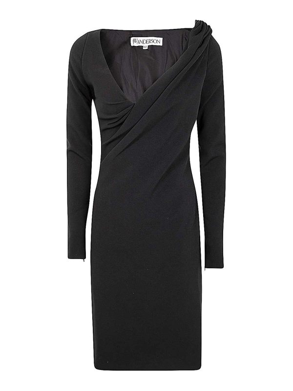 J. W. Anderson Robe Au Genou - Noir
