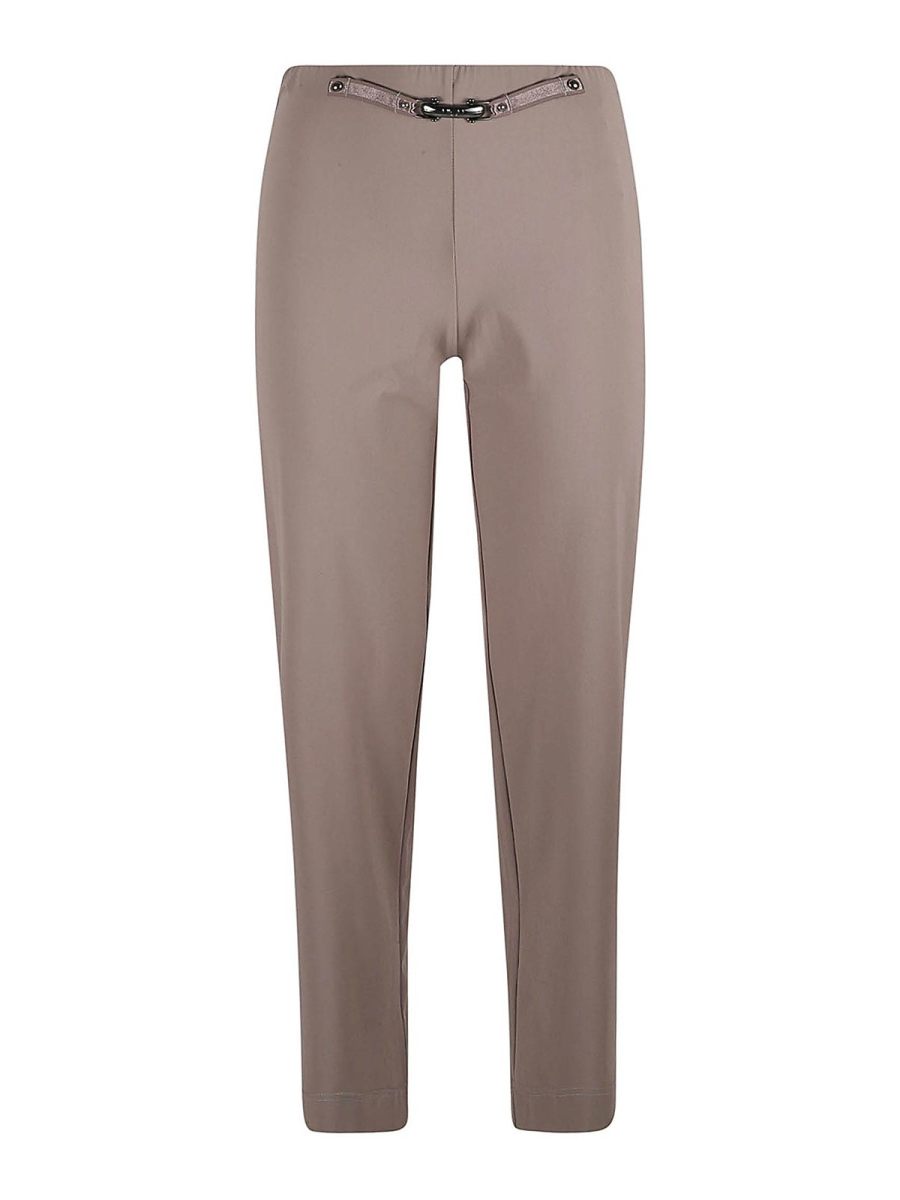 High Pantalons Décontractés - Gris