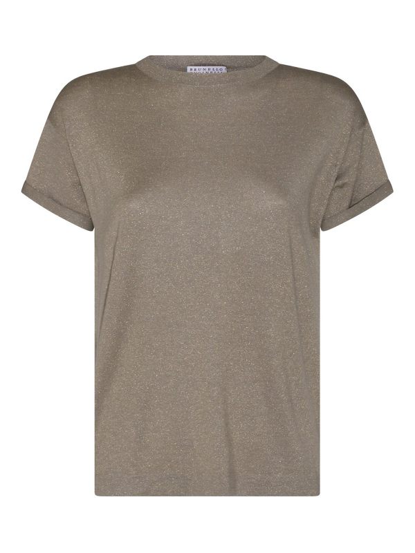 Brunello Cucinelli Pull Col Rond - Marron