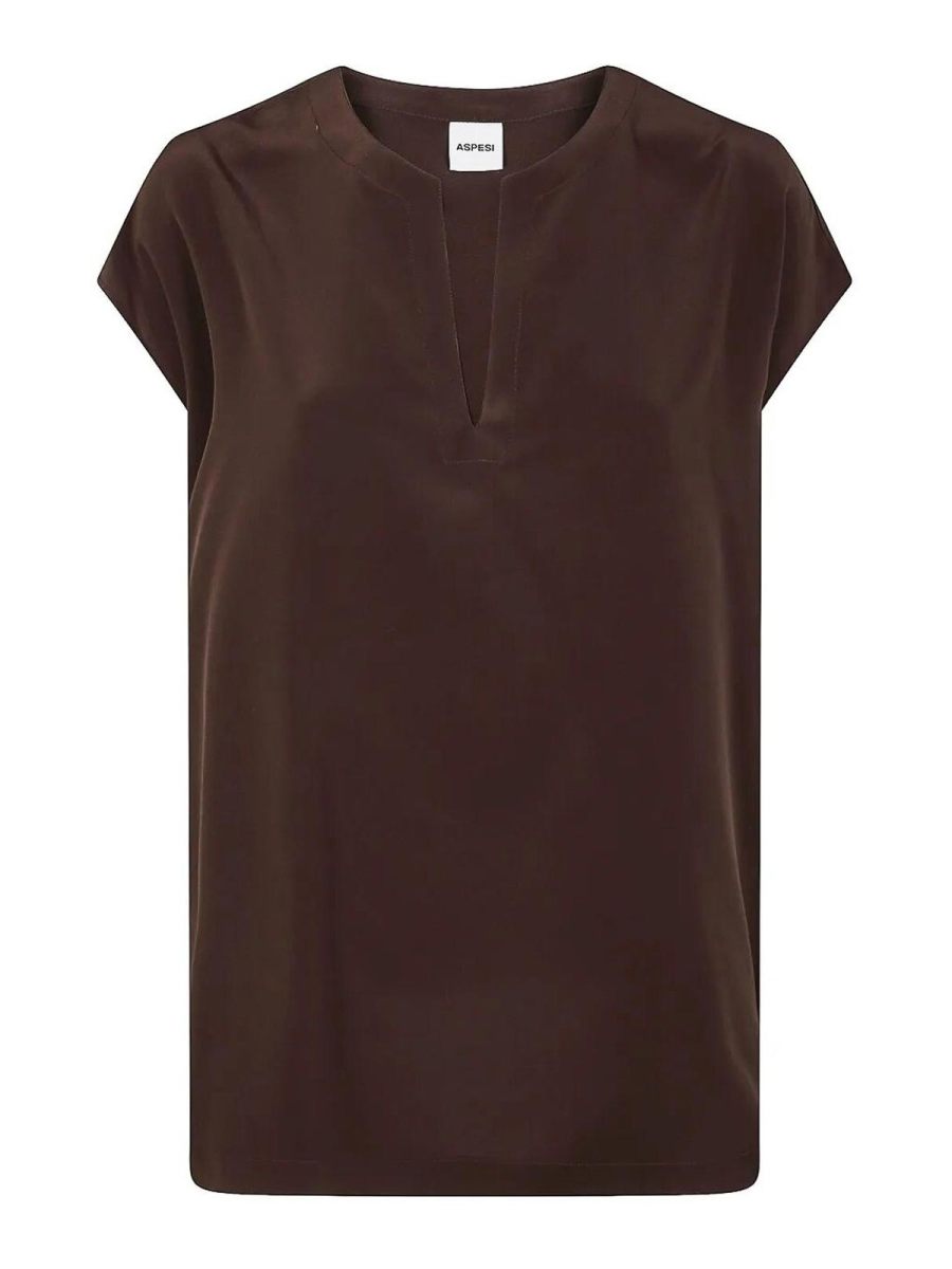 Aspesi Top - Marron