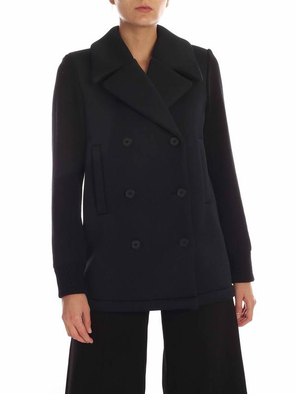 Fuzzi Manteau Court - Noir