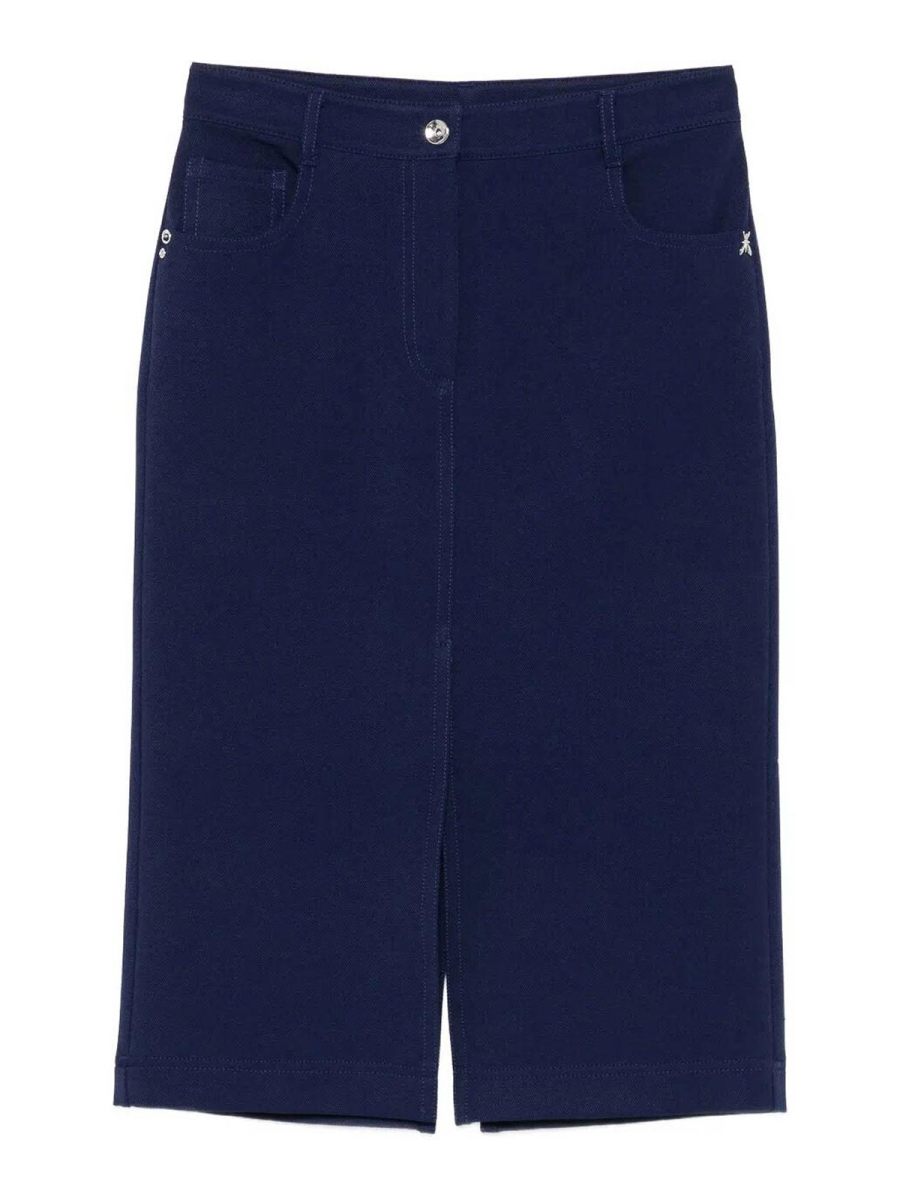 Patrizia Pepe Jupe Midi - Bleu