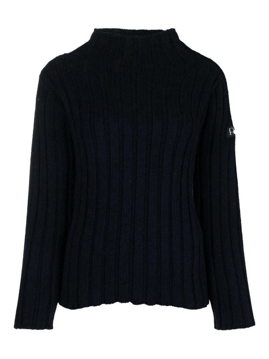 Patou Pull Col Rond - Bleu Foncé