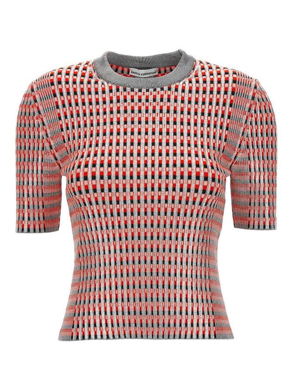Rabanne Pull Col Rond - Multicolore