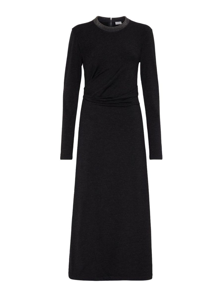 Brunello Cucinelli Maxi Robe - Gris