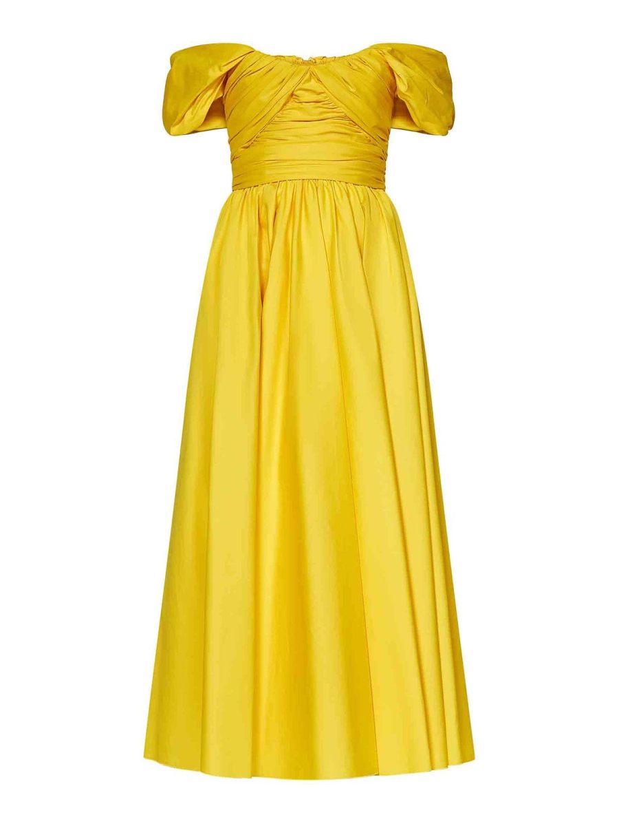 Giambattista Valli Robe Au Genou - Jaune