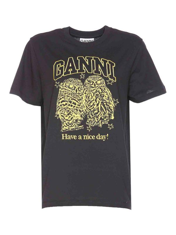 Ganni T-Shirt - Gris
