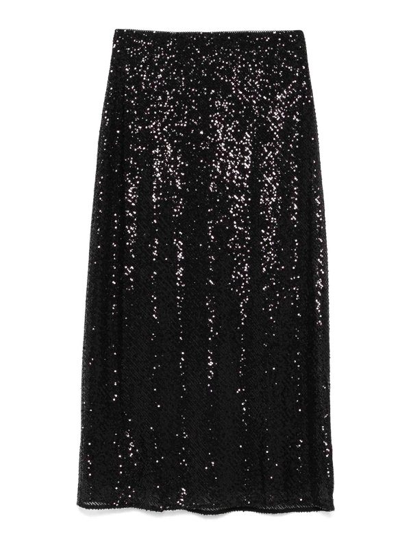 Rixo Jupe Midi - Noir