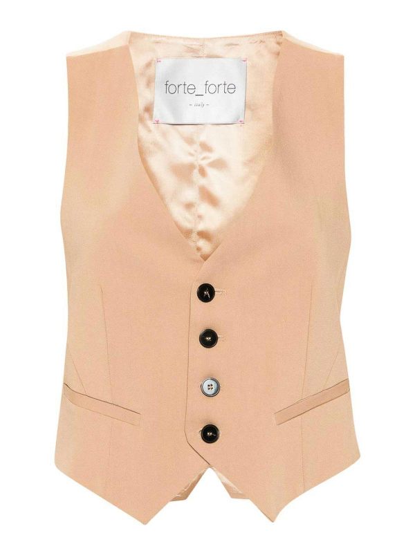 Forte Forte Gilet - Orange Clair