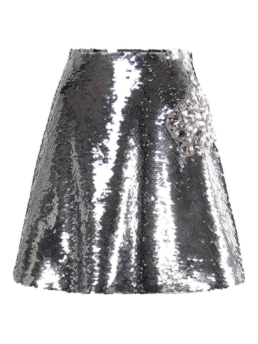 Genny Mini Jupe - Argent