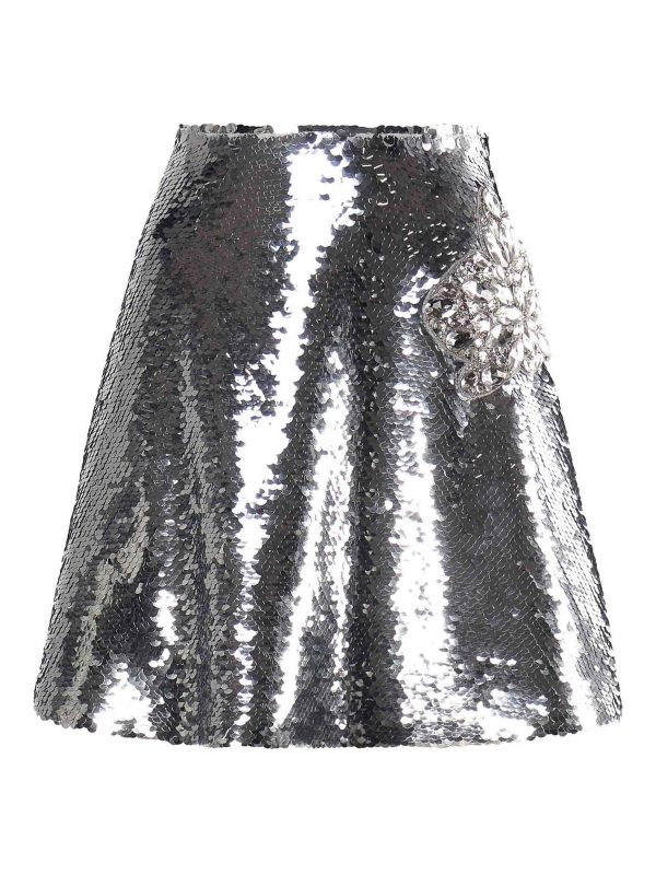 Genny Mini Jupe - Argent