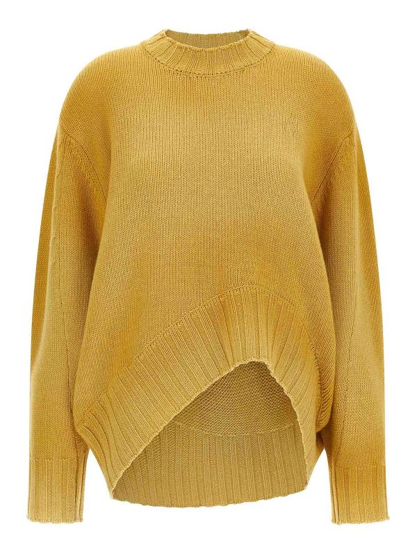 The Attico Pull Col Rond - Jaune