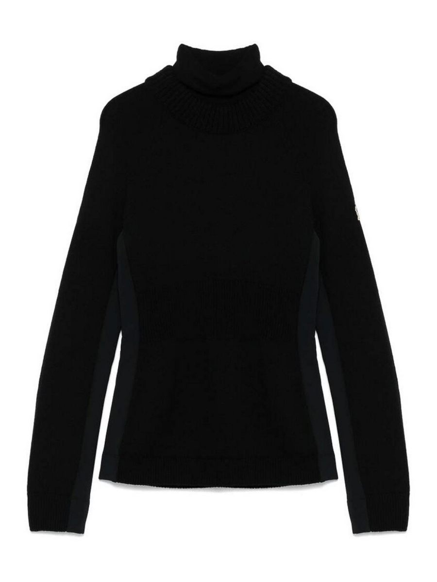 Moncler Grenoble Pull Col Rond - Noir