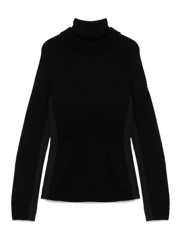 Moncler Grenoble Pull Col Rond - Noir