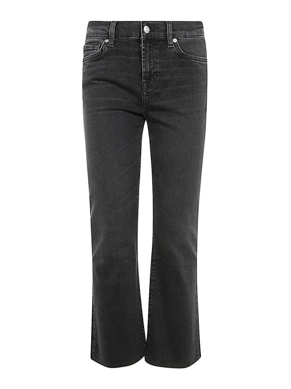 7 For All Mankind Jean Droit - Noir