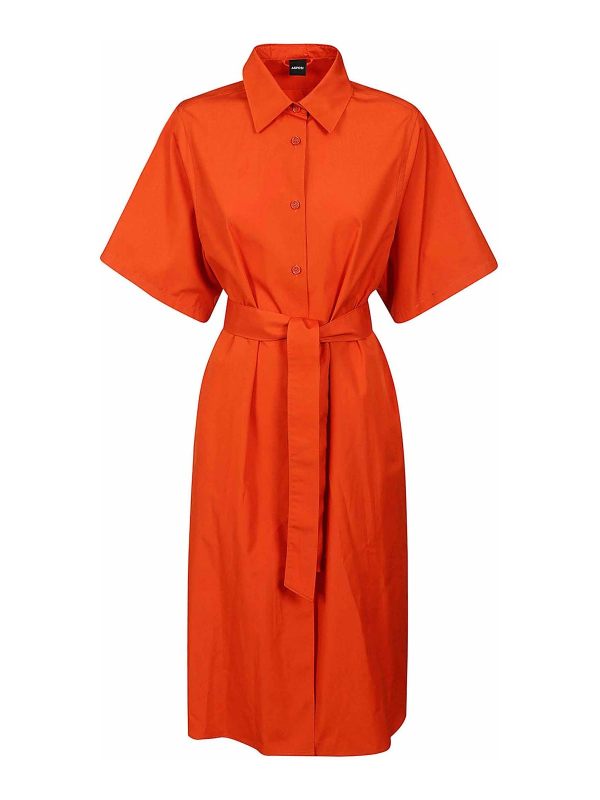 Aspesi Robe Au Genou - Orange