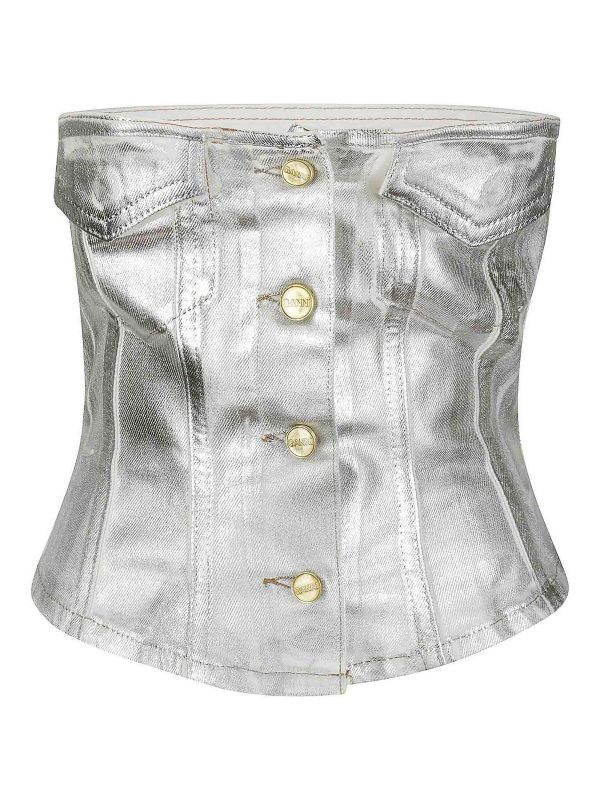Ganni Top - Blanc
