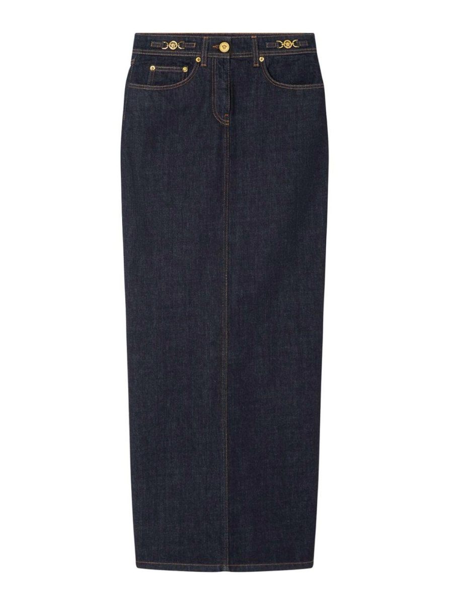 Versace Jupe Midi - Noir