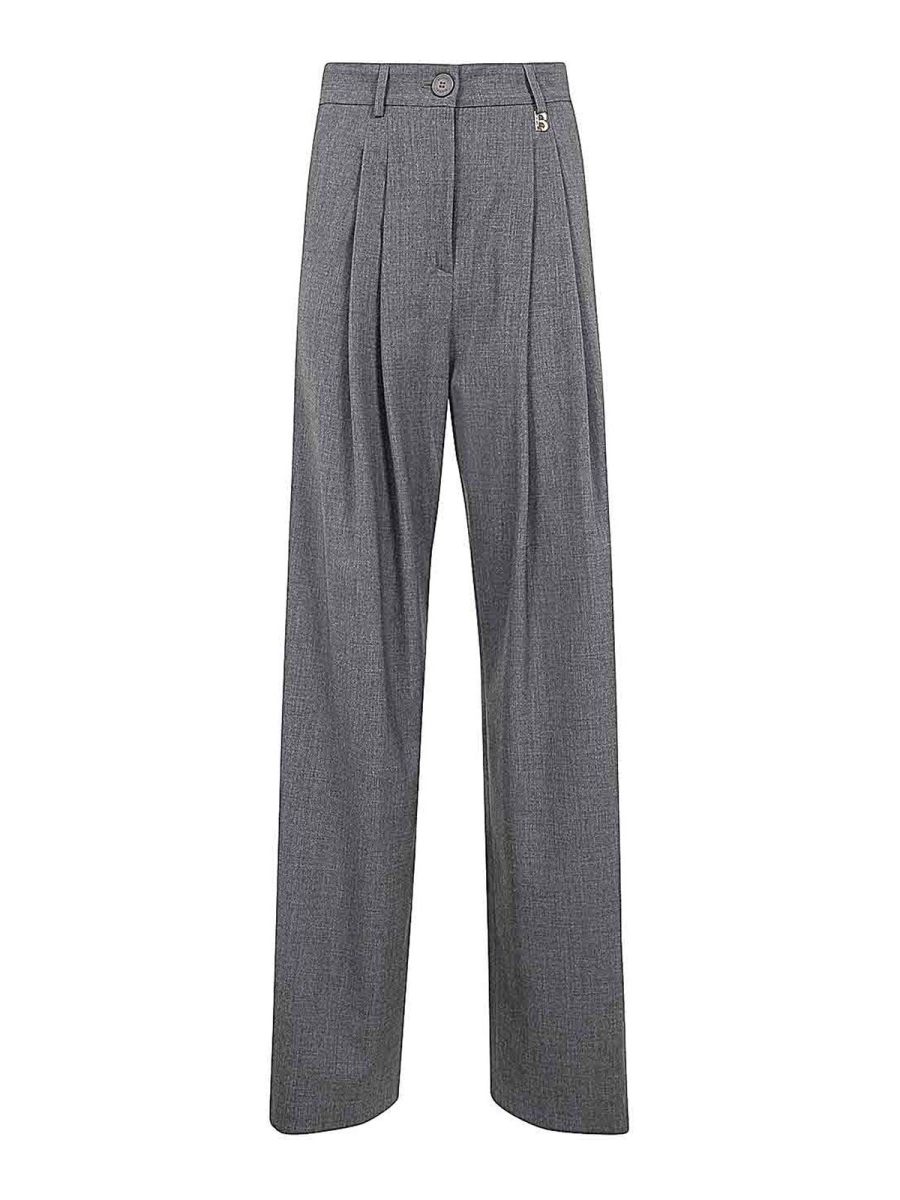 Blugirl Pantalons Décontractés - Gris