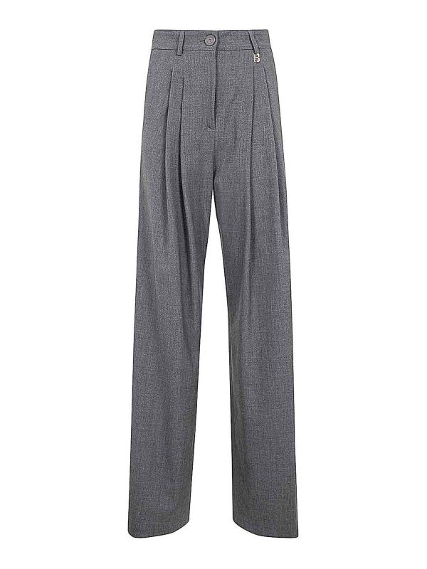 Blugirl Pantalons Décontractés - Gris