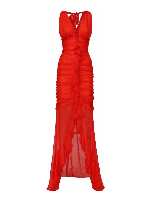 For Love & Lemons Robe Au Genou - Rouge