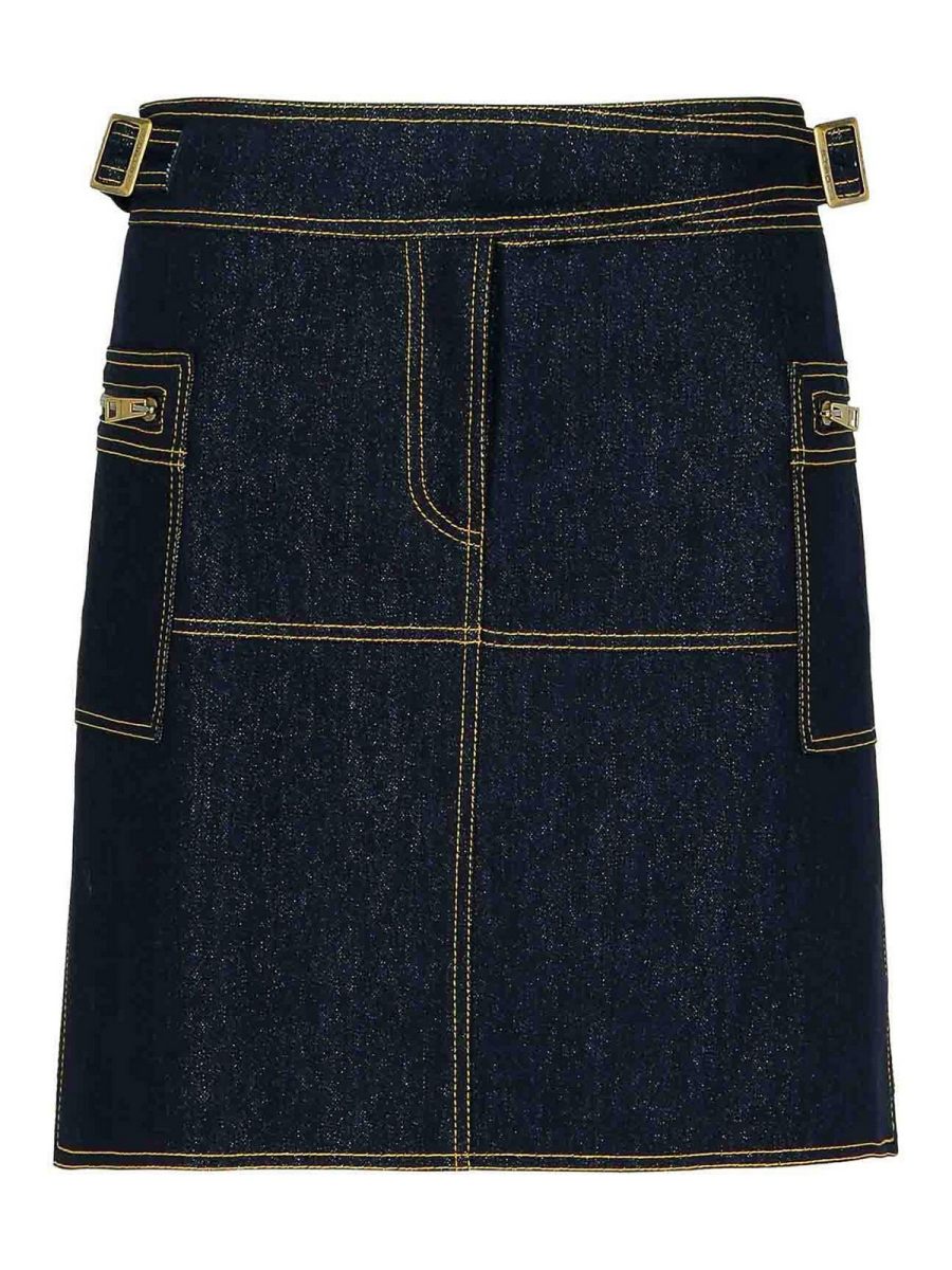 Etro Mini Jupe - Bleu