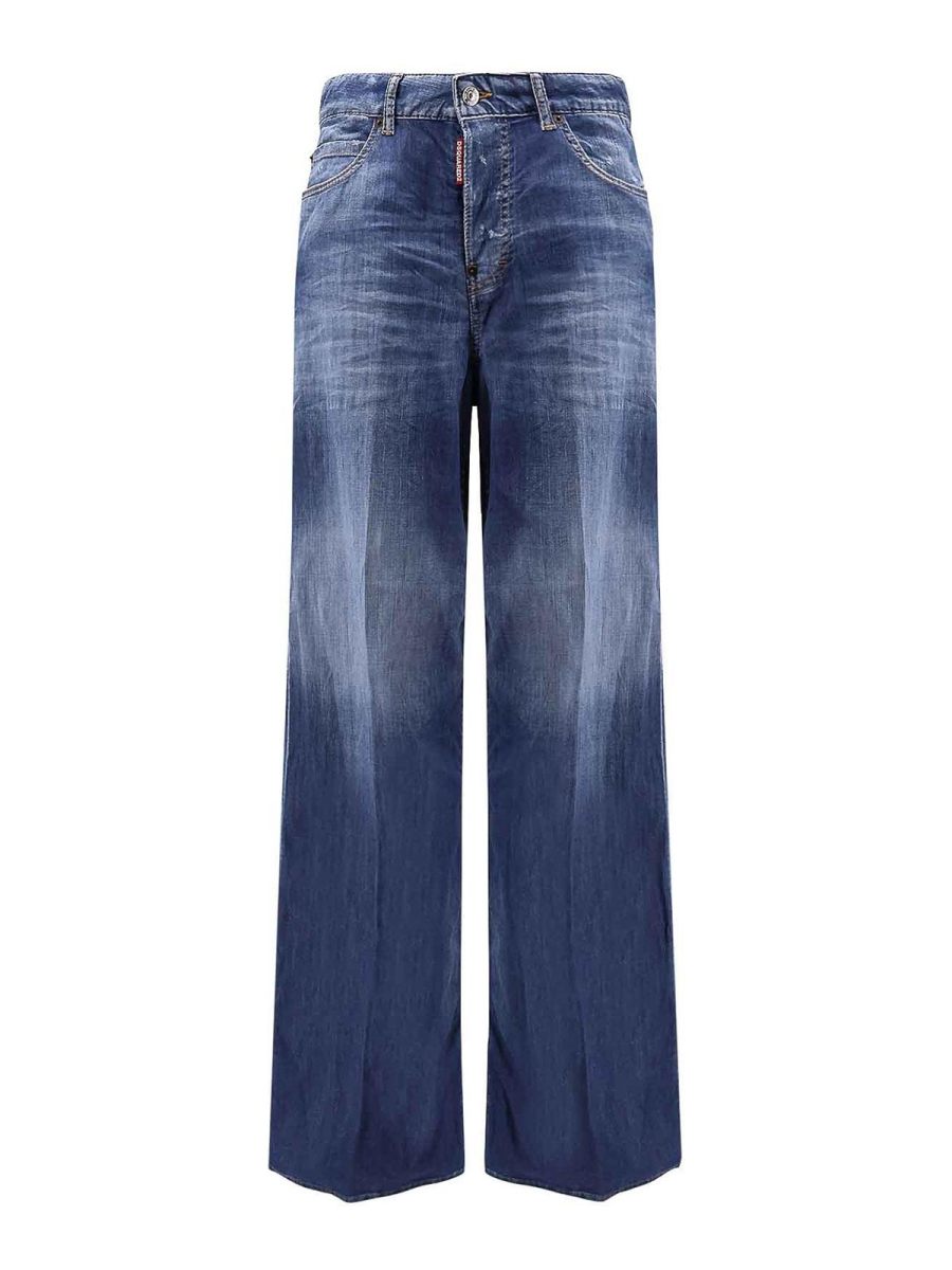 Dsquared2 Jean Bootcut - Bleu