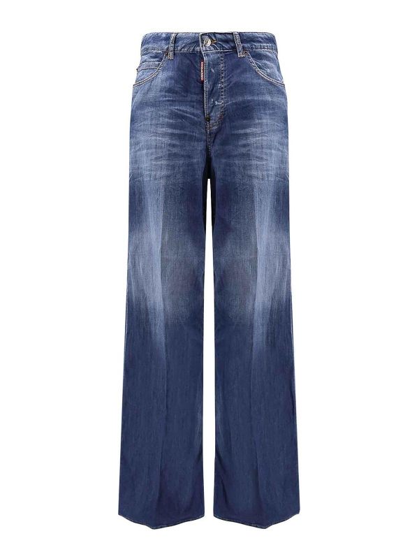 Dsquared2 Jean Bootcut - Bleu