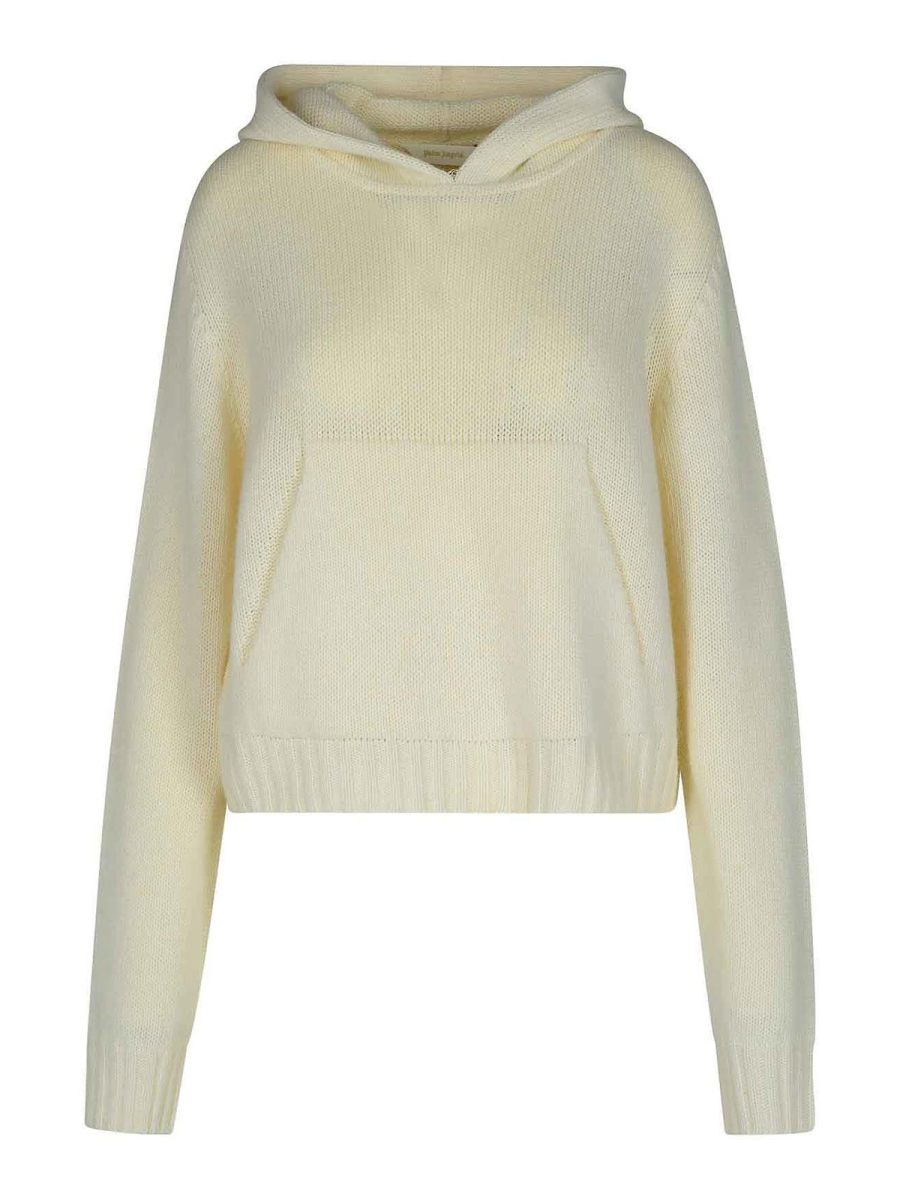 Palm Angels Pull Col Rond - Crème