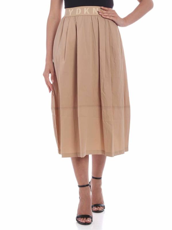 Dkny Jupe Longue - Beige