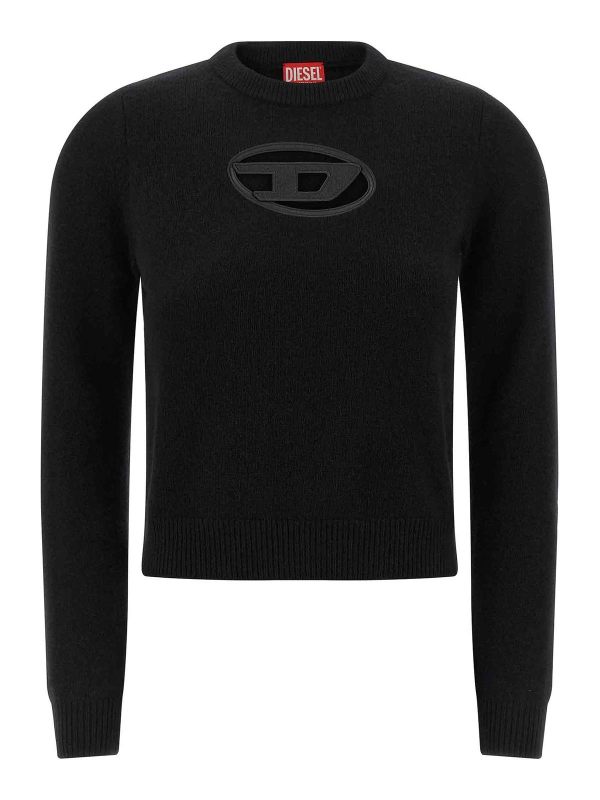 Diesel Pull Col Rond - Noir