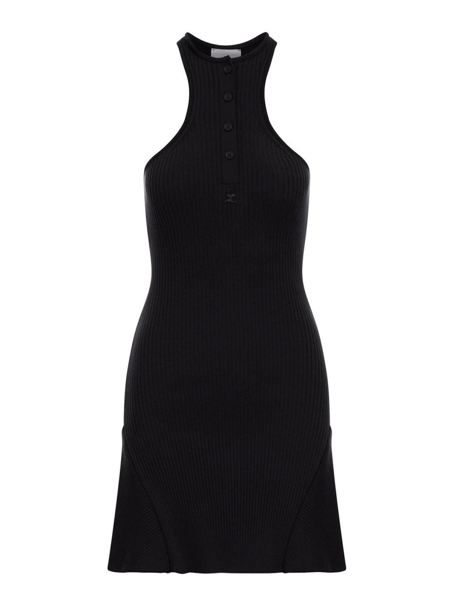 Courreges Robe Courte - Noir