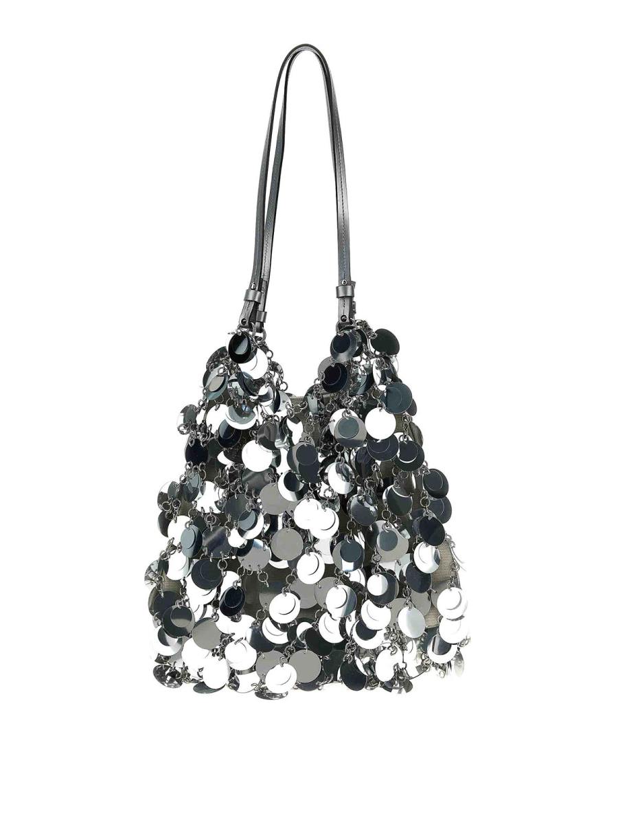 Rabanne Sac Porté Épaule - Argent
