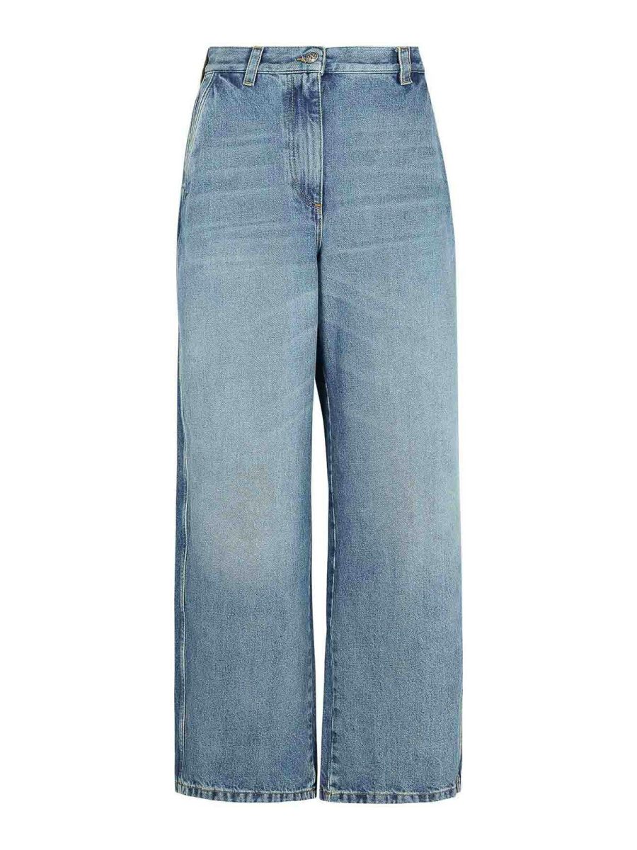 Palm Angels Jean Bootcut - Bleu
