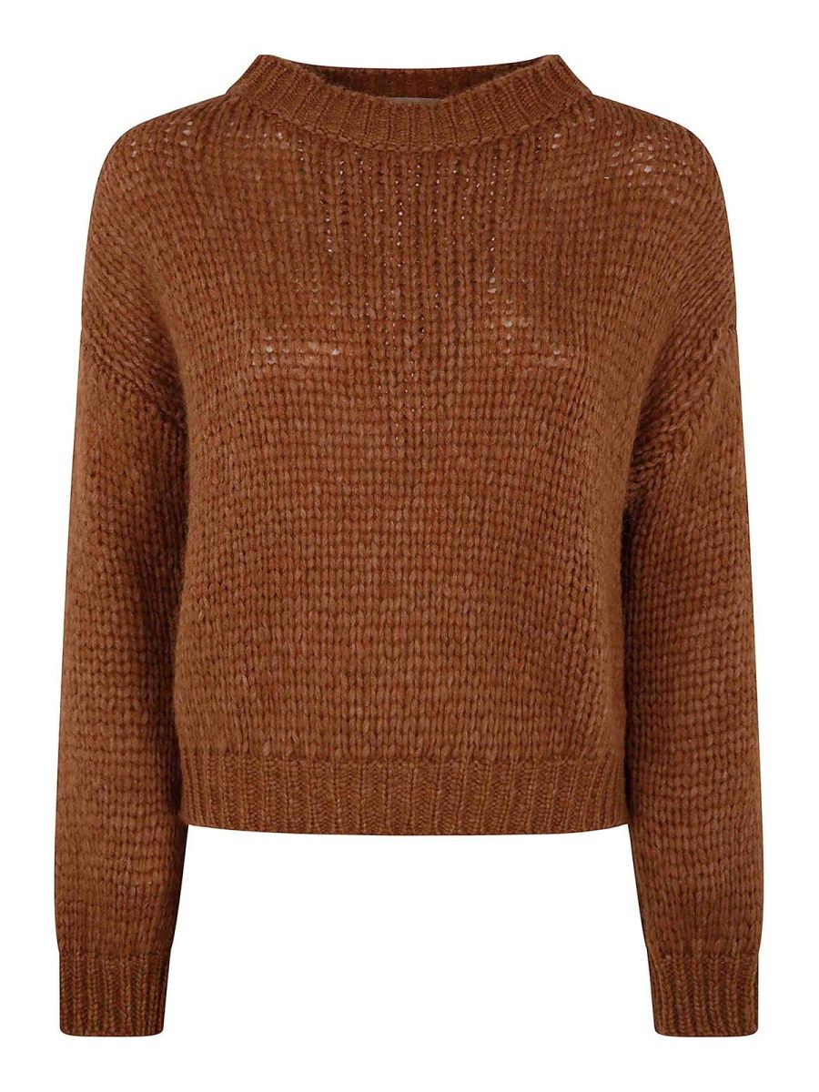 Nuur Pull Col Rond - Marron