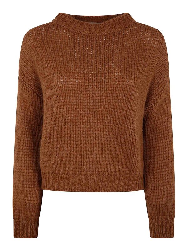 Nuur Pull Col Rond - Marron