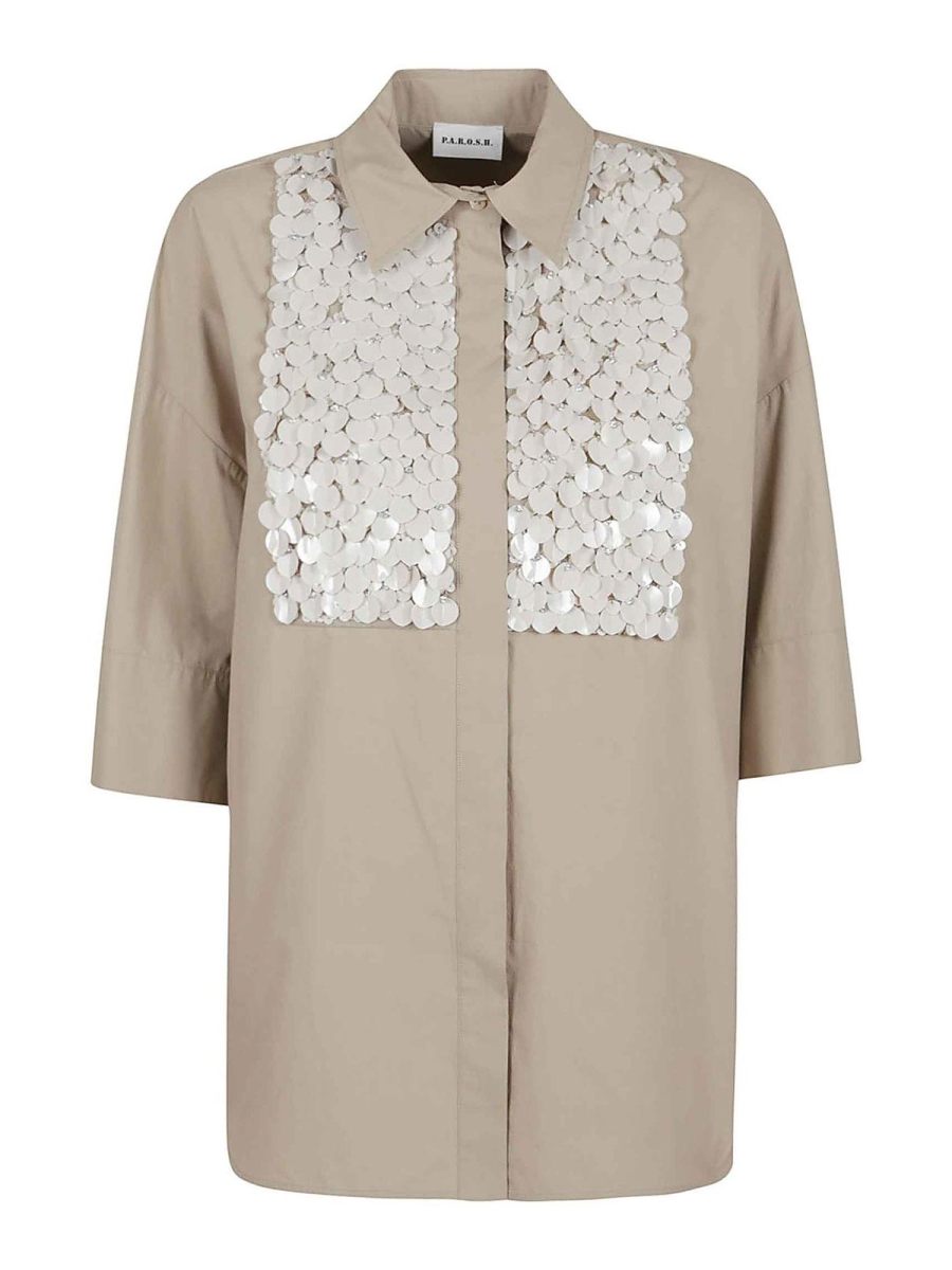 P. A.R. O.S. H. Chemise - Beige Clair