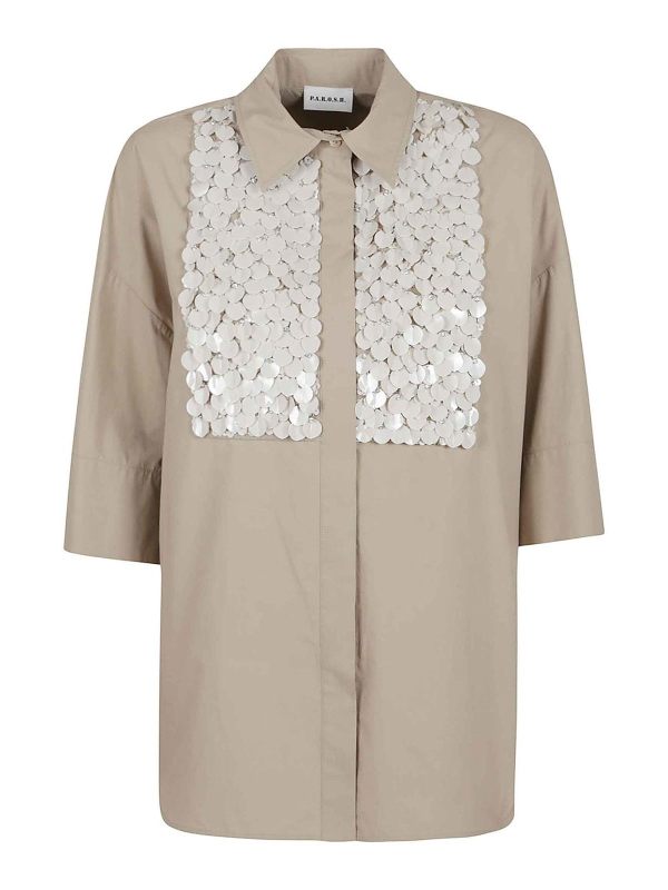 P. A.R. O.S. H. Chemise - Beige Clair
