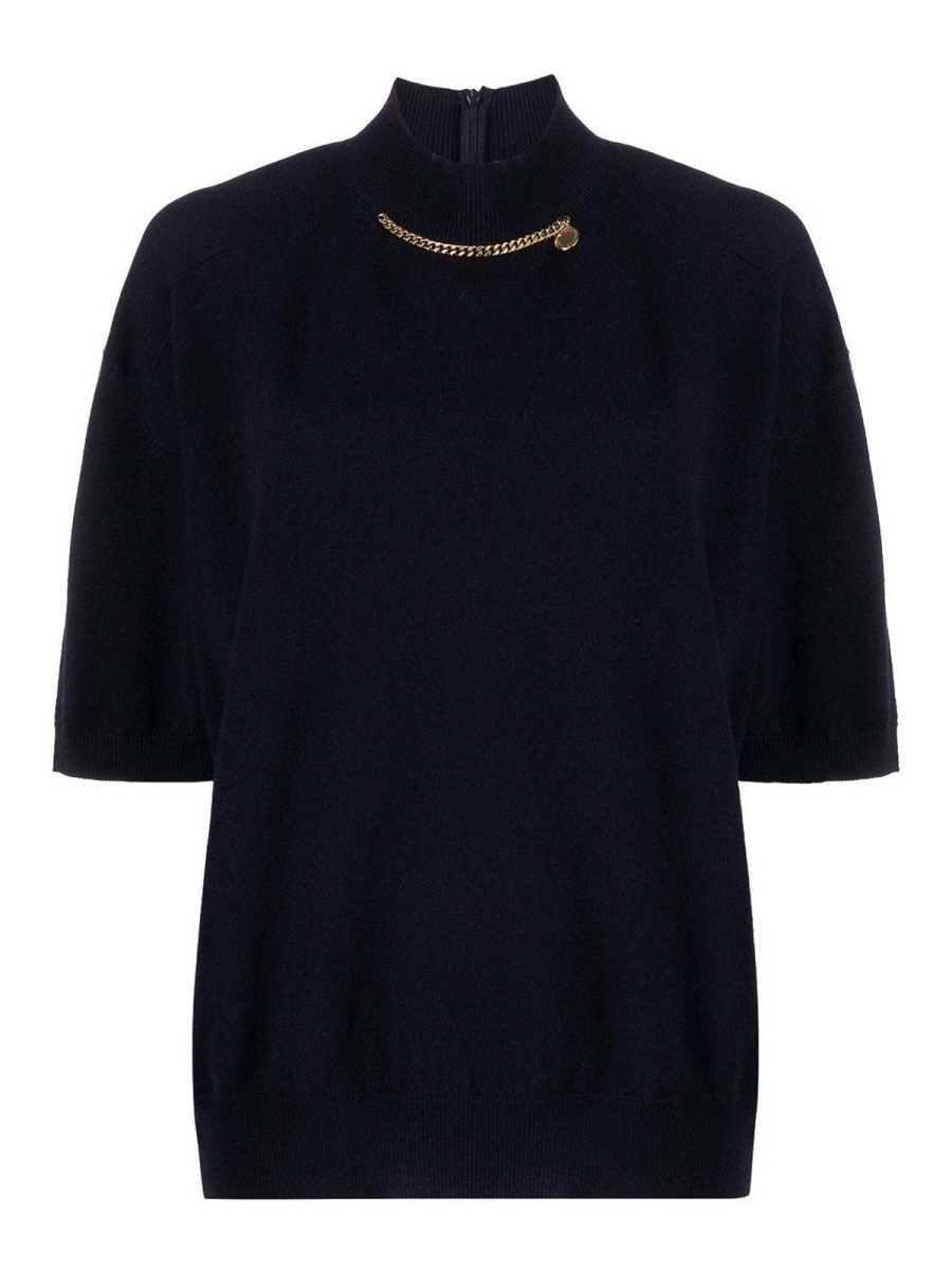Stella Mccartney Pull Col Rond - Bleu
