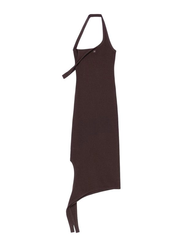 Courreges Maxi Robe - Marron
