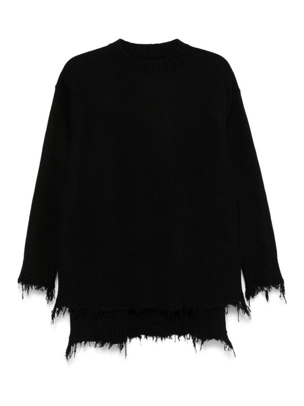 Jil Sander Pull Col Rond - Noir