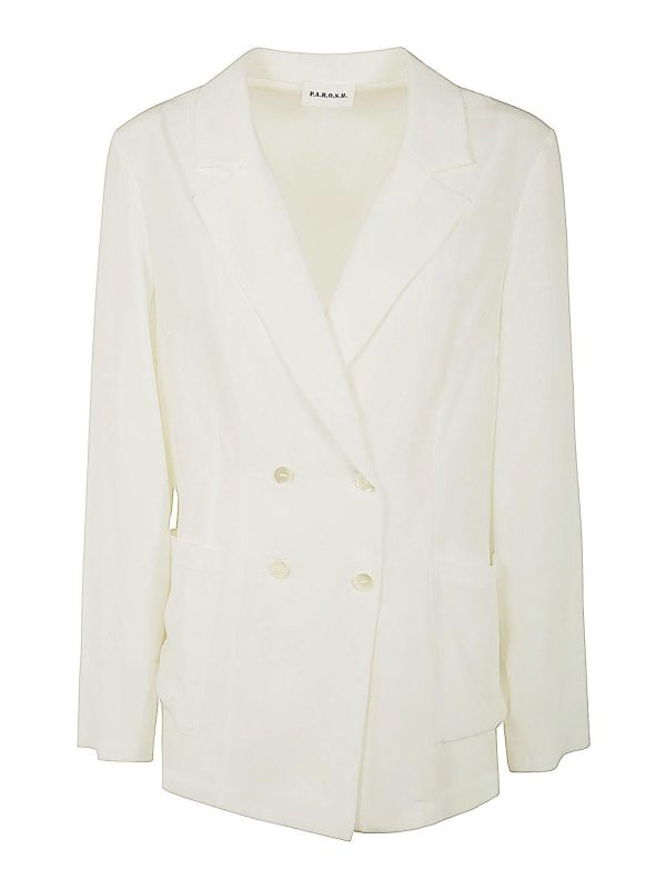 P. A.R. O.S. H. Veste Casual - Blanc