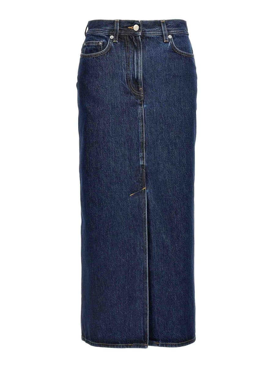 Loulou Studio Jupe Midi - Bleu