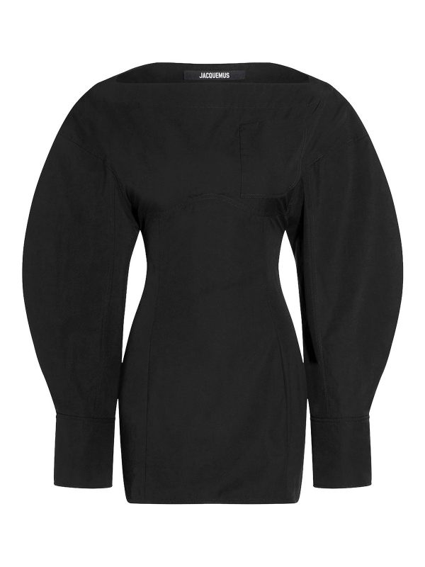 Jacquemus Robe Au Genou - Noir