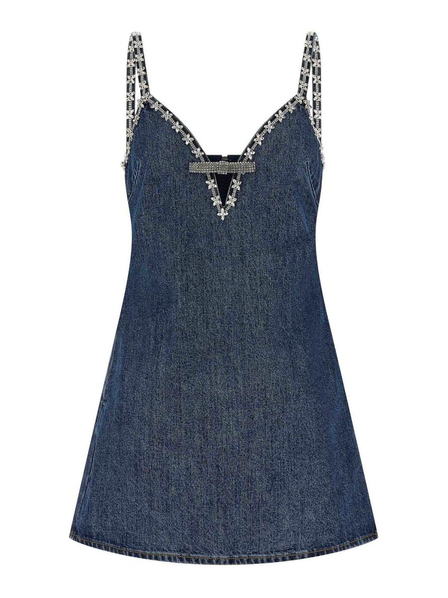 Self Portrait Robe Courte - Bleu