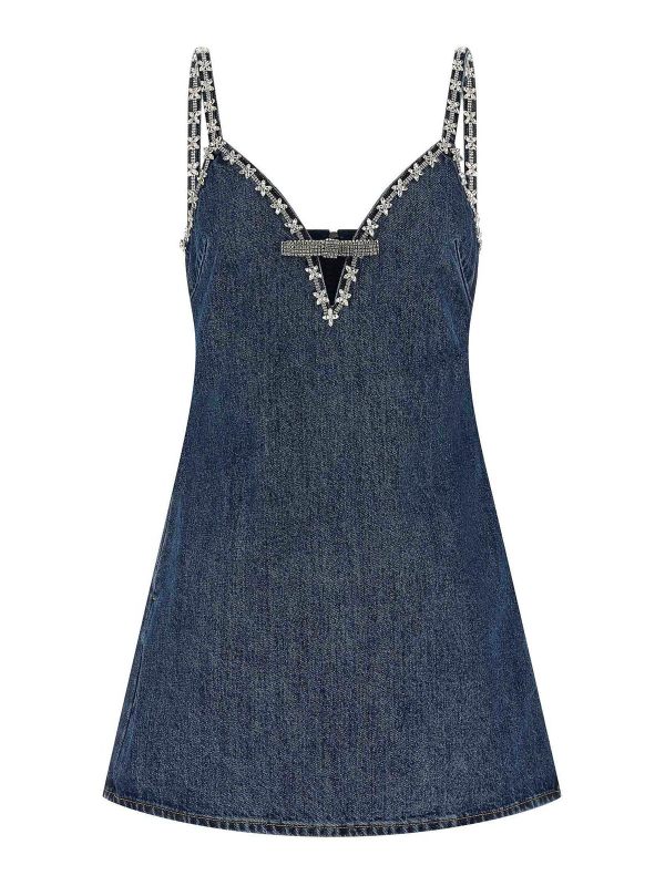 Self Portrait Robe Courte - Bleu